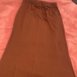 Skirts color brown thin material size small